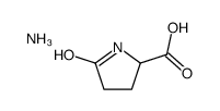 ammonium 5-oxo-DL-prolinate structure