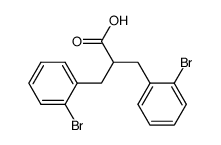 Bis(2-bromobenzyl)acetic acid Structure