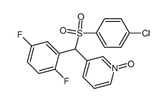 3-[(4-chlorophenylsulfonyl)-(2,5-difluorophenyl)methyl]pyridine-N-oxide结构式
