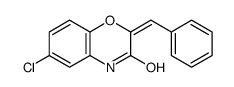 2-benzylidene-6-chloro-4H-1,4-benzoxazin-3-one结构式