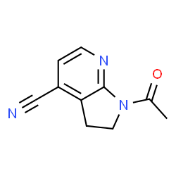 1H-Pyrrolo[2,3-b]pyridine-4-carbonitrile,1-acetyl-2,3-dihydro- Structure