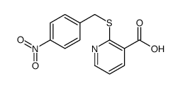 2-[(4-nitrophenyl)methylsulfanyl]pyridine-3-carboxylic acid Structure