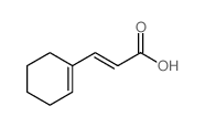 (E)-3-(1-cyclohexenyl)prop-2-enoic acid Structure