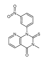 3-methyl-1-(3-nitro-phenyl)-2-thioxo-2,3-dihydro-1H-pyrido[2,3-d]pyrimidin-4-one Structure