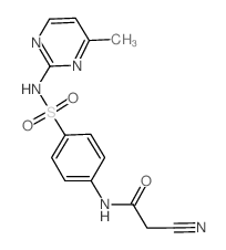 2-cyano-N-(4-{[(4-methylpyrimidin-2-yl)amino]sulfonyl}phenyl)acetamide结构式