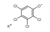 potassium salt of 2,3,4,5-tetrachlorophenol Structure