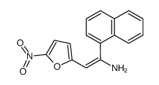 α-1-Naphthyl-β-2-(5-nitrofuryl)vinylamin结构式