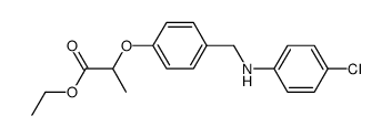 ethyl 2-[4-(4-chloroanilinomethyl)phenoxy]propionate Structure