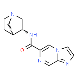 Imidazo[1,2-a]pyrazine-6-carboxamide, N-(1R,3R,4S)-1-azabicyclo[2.2.1]hept- structure