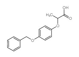 2-(4-(苄氧基)苯氧基)丙酸结构式