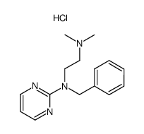 N-benzyl-N',N'-dimethyl-N-pyrimidin-2-yl-ethylenediamine, hydrochloride结构式