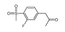 1-(3-Fluoro-4-methanesulfonyl-phenyl)propan-2-one Structure