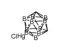 (1,7-dicarba-closo-dodecaboran(12)-yl-1)mercury chloride结构式