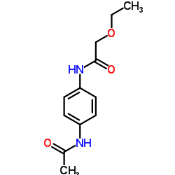 N-(4-乙酰氨基苯基)-2-乙氧基乙酰胺结构式
