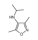 4-Isoxazolamine,3,5-dimethyl-N-(1-methylethyl)-(9CI) Structure