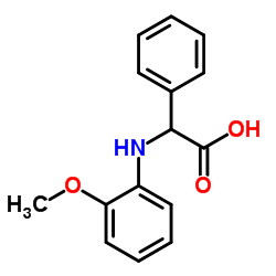 (2-METHOXY-PHENYLAMINO)-PHENYL-ACETIC ACID结构式