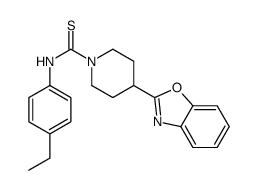 1-Piperidinecarbothioamide,4-(2-benzoxazolyl)-N-(4-ethylphenyl)-(9CI)结构式