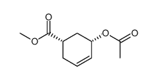 cis-methyl 5-acetoxycyclohex-3-enecarboxylate结构式