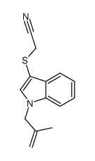 2-[1-(2-methylprop-2-enyl)indol-3-yl]sulfanylacetonitrile Structure