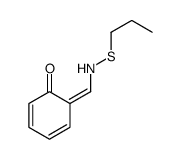 6-[(propylsulfanylamino)methylidene]cyclohexa-2,4-dien-1-one结构式