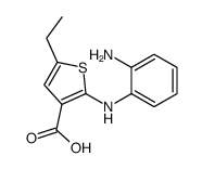 2-(2-aminoanilino)-5-ethylthiophene-3-carboxylic acid结构式