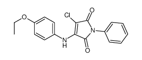 3-chloro-4-(4-ethoxyanilino)-1-phenylpyrrole-2,5-dione结构式