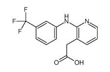 2-[2-[3-(trifluoromethyl)anilino]pyridin-3-yl]acetic acid Structure