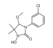 1-(3-chloro-phenyl)-3-hydroxy-5-methoxy-4,4-dimethyl-imidazolidin-2-one结构式