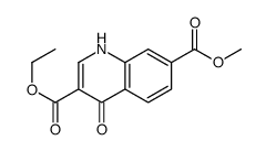 3-O-ethyl 7-O-methyl 4-oxo-1H-quinoline-3,7-dicarboxylate Structure