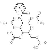 [3,4,6-triacetyloxy-5-[(methyl-phenyl-carbamoyl)amino]oxan-2-yl]methyl acetate Structure