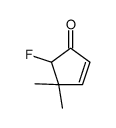5-fluoro-4,4-dimethylcyclopent-2-en-1-one结构式