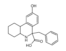 6-benzyl-9-hydroxy-1,2,3,4,4a,5,6,10b-octahydro-phenanthridine-6-carboxylic acid结构式