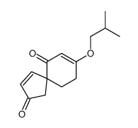 8-(2-methylpropoxy)spiro[4.5]deca-3,8-diene-2,10-dione结构式