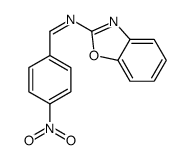 N-(1,3-benzoxazol-2-yl)-1-(4-nitrophenyl)methanimine结构式