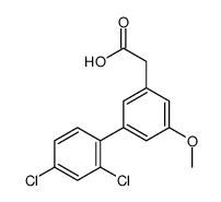 2',4'-Dichloro-5-methoxy-1,1'-biphenyl-3-acetic acid structure