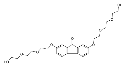 2,7-bis[2-[2-(2-hydroxyethoxy)ethoxy]ethoxy]fluoren-9-one Structure