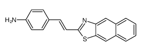 4-(2-benzo[f][1,3]benzothiazol-2-ylethenyl)aniline Structure