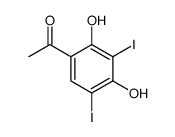 1-(2,4-dihydroxy-3,5-diiodophenyl)ethanone结构式