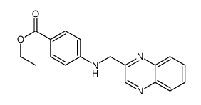 ethyl 4-(quinoxalin-2-ylmethylamino)benzoate结构式