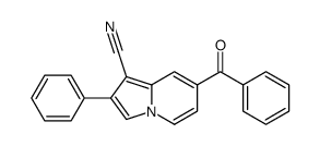 7-benzoyl-2-phenylindolizine-1-carbonitrile Structure