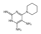 6-piperidin-1-ylpyrimidine-2,4,5-triamine结构式