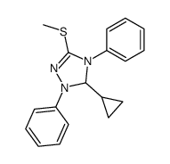 5-cyclopropyl-3-methylsulfanyl-1,4-diphenyl-4,5-dihydro-1H-[1,2,4]triazole Structure