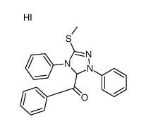 (3-methylsulfanyl-1,4-diphenyl-1,5-dihydro-1,2,4-triazol-1-ium-5-yl)-phenylmethanone,iodide结构式