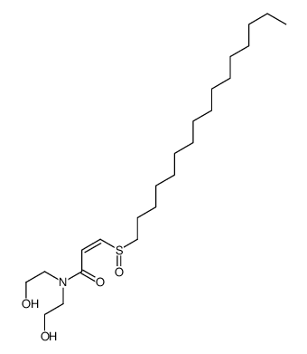 3-hexadecylsulfinyl-N,N-bis(2-hydroxyethyl)prop-2-enamide结构式