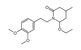 1-[2-(3,4-dimethoxyphenyl)ethyl]-6-ethoxy-4-methylpiperidin-2-one Structure