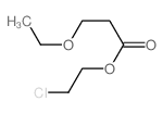 Propanoic acid,3-ethoxy-, 2-chloroethyl ester structure