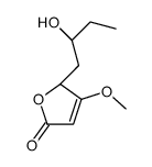 2-[(2S)-2-hydroxybutyl]-3-methoxy-2H-furan-5-one结构式