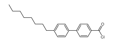 4'-n-octylbiphenyl-4-carboxylic acid chloride Structure