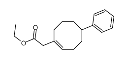 ethyl 2-(5-phenylcycloocten-1-yl)acetate结构式