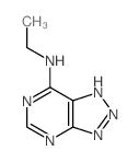 N-ethyl-3,5,7,8,9-pentazabicyclo[4.3.0]nona-2,4,6,8-tetraen-2-amine structure